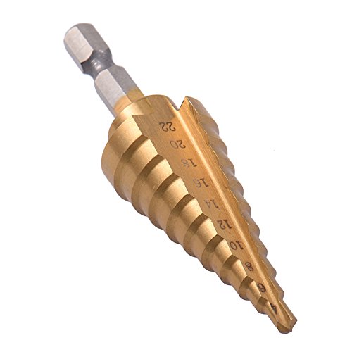 Generic Hex Titanium Step Cone Drill Bit Hole Cutter 422MM HSS 4241