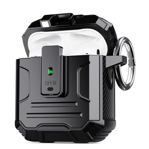 Étui robuste Airpods 2/1 noir protection intégrale antichoc boîtier DASFOND