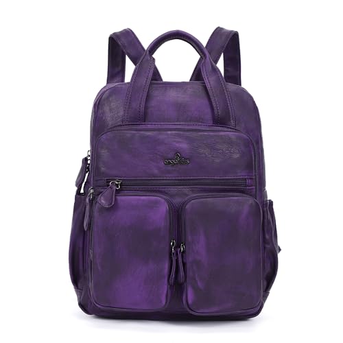 Angel Kiss Backpack Purse for Women Soft Washed Leather...