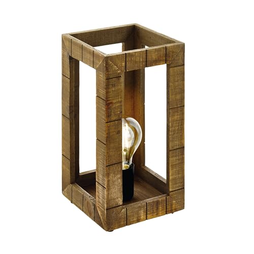 Eglo Takhira Lampe de Table 1 Ampoule Vintage Rétro Rustique Lamp...