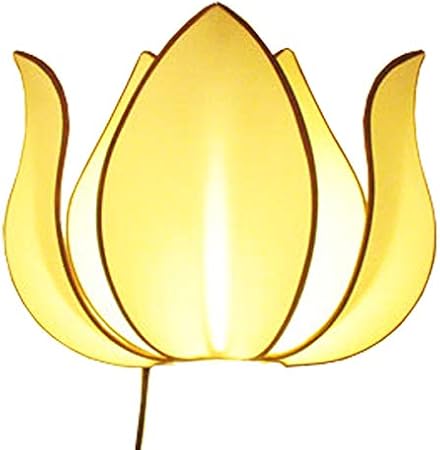 Amazon Wanon ロータスフラワー壁掛けランプ ブラケットライト ブラケット 照明 レトロ 間接照明 ライト おしゃれ かわいい ランプ 寝室 照明器具 Led対応 オフホワイト フチ ダークブラウン わのん Wanon ブラケットライト