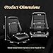 Universal Classic PVC OBS Style Seats with Dual Sliders Reclinable Low Back Racing Bucket Seats Pair (Black)