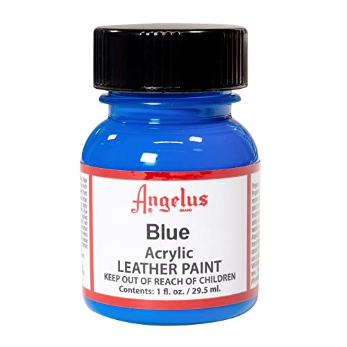Image of Angelus Acrylic Leather Paint, Blue, 1 oz.
