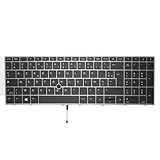 CLAVIER FRANÇAIS AZERTY Clavier FRANÇAIS AZERTY HP ZBook Fury 15 G7 / 15 G8 - L97967-051 / NSK-X01BC / M17094-051 / 9Z.NHNBC.10F + rétro-éclairage