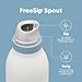 Owala FreeSip Twist Insulated Stainless Steel Water Bottle with Straw for Sports and Travel, BPA-Free, 18-oz, Mint/White (Iced Breeze)