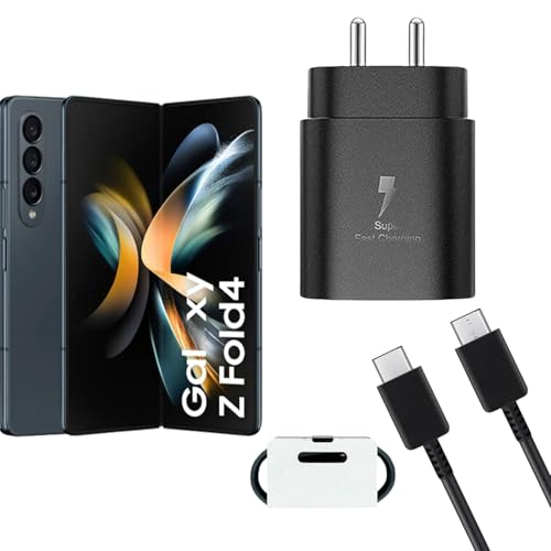 Image of Original 25W Charger Compatible with Samsung A32 5G,A22 5G,A34 5G,A24 4G,Z Fold,S10 5G,S20 FE 5G,S21 FE,S22 FE-Black