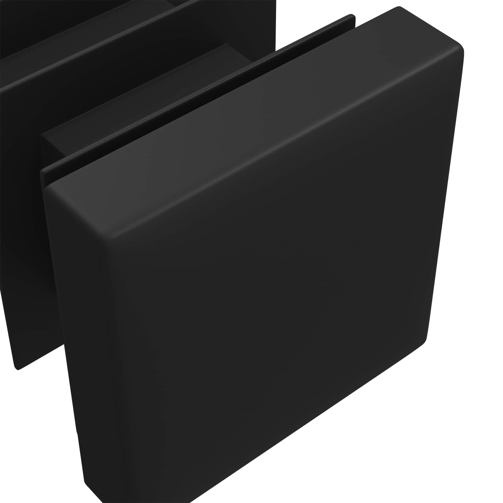 vidaXL Tapas de Finalización 10909 uds. Negro 15 x 15 x 15 mm PP