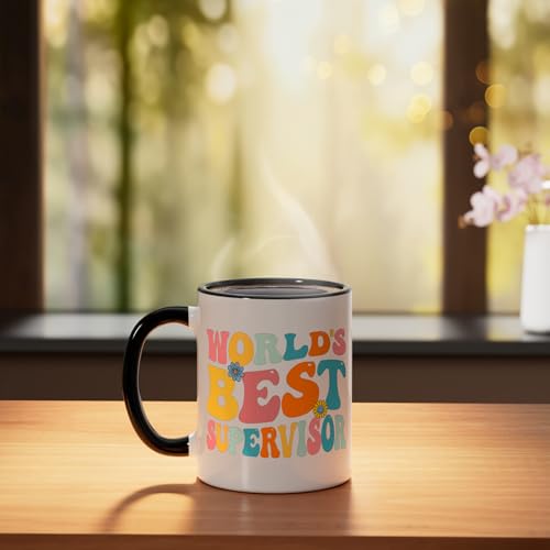 Taza de Cerámica 11 Onzas Diseño Supervisor miniatura 3