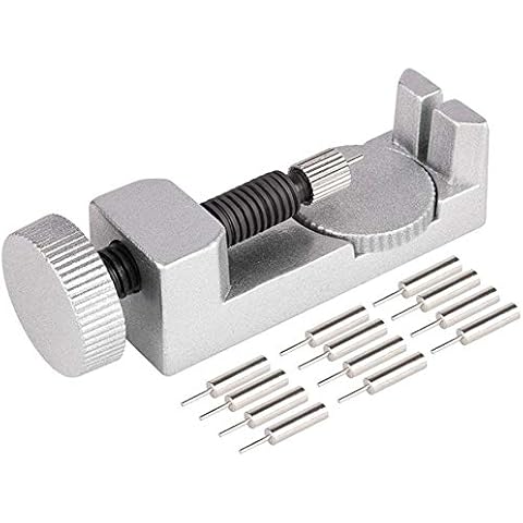 Rfvtgb Watch Link Remover Kit, Watch Band Removal Tool, Watch Sizing Tool, Watch Pin Removal Tool with 12 Extra Punch Pins Cover