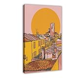 QITJSGD Antibes - Póster en lienzo para decoración de dormitorio, oficina, habitación, regalo, 30 x 45 cm