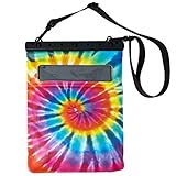 Chums Splash Bag Tablet - Tablet & iPad Holder - iPad case with Strap, Lock Closure & Touchscreen Capability - Rainbow Tie Dye