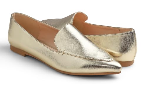 Image of FEVERSOLE Women's Loafer Flat Pointed Fashion Slip On Comfort Driving Office Shoes