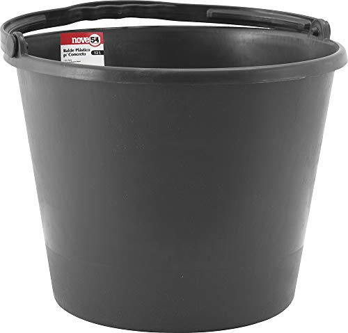 Balde de Plástico para Concreto, Nove 54, 12 L