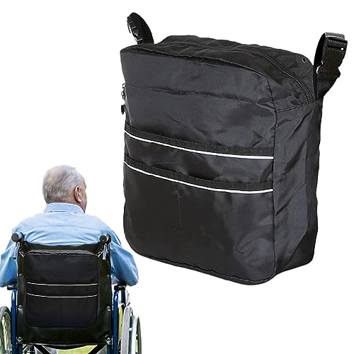 2 bolsas para silla de ruedas – Bolsa para scooters, rollor, bolsa de viaje para silla de ruedas, sillas de transporte plegables, cesta ligera para portátil para discapacitados, discapacitados