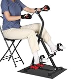 REAQER Pedal Exerciser Bike Hand Arm Leg and Knee Stroke Recovery Equipment for Seniors, Elderly physical therapy sit exercise