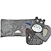 Juego de 4 piezas Juego de fundas de asiento de inodoro de diseño de dibujos animados Alfombrilla de baño Totoro, Alfombrilla de cojín de cierre cálido y espesa, Alfombra de pedestal antideslizante