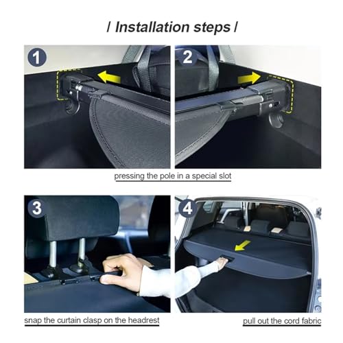 Tapis de séparation de coffre rétractable pour KIA Sportage 3 - 5