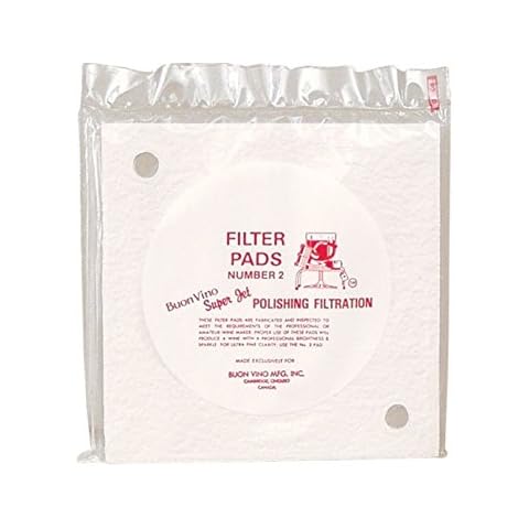 Buon Vino Super Jet Filter Pads (3 Pack) - Polishing Wine Filteration System - Brewing Supplies - Home Winemaking Equipment - Sediment Remover Accessories - Purifier Filters Pad Sets - Filtering Kits Cover