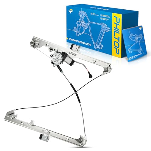 Image of PHILTOP Front Left Window Regulator w /Motor for Silverado 1500 1999-2006 | for Chevrolet Silverado 1500,2500 HD,Avalanche 1500,Sierra 1500,Tahoe,Suburban 1500,GMC Sierra 2500 HD,Yukon,741-644