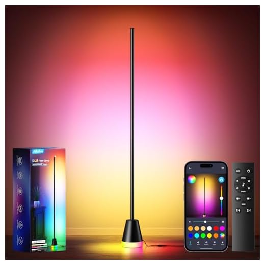 RGB Smart LED Corner Floor Lamp