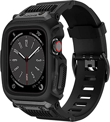 Coque de sport en TPU Apple Watch 8 7 sangle de protection antichoc iWatch 45mm 44mm homme
