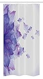 Ambesonne Flower Stall Shower Curtain, Abstract Themed Modern Futuristic Image with Water Like...