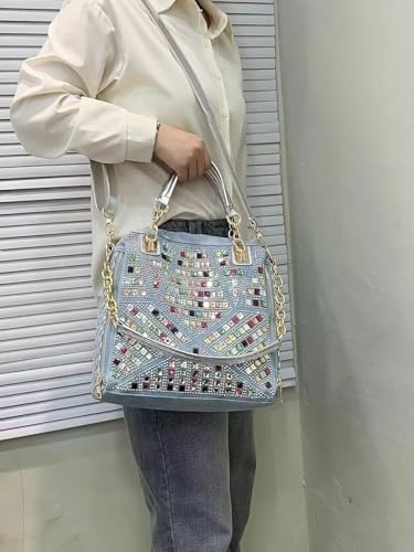 Image of Bling Rhinestone Purse for Women Evening Bag Shoulder Bag Sparkling Crystal Wedding Party Clutches Handbags