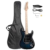 【PERFECT GIFTS】- This electric guitar is best choice for yourself or as a gift for your dear friends. A perfect electric guitar for beginners who want to learn to play guitar. 【COMPLETE ACCESSORIES】- Come with 1x Guitar Electric, 1 x Guitar Bag, 1×Sh...