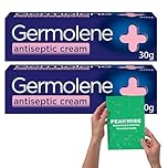 Antiseptic Cream with Local Anaesthetic 30g x 2X + Wound Care & Infection Prevention Guide – Soothing Non-Greasy Skin Protection for Cuts, Grazes, Minor Burns & Insect Bites