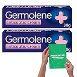 Antiseptic Cream with Local Anaesthetic 30g x 2X + Wound Care & Infection Prevention Guide – Soothing Non-Greasy Skin Protection for Cuts, Grazes, Minor Burns & Insect Bites