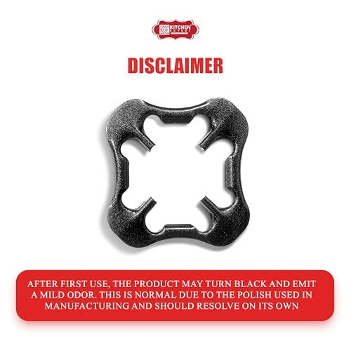 Image of Kitchen Expert - Gas Stove Burner Grill| Extra Attachment Jali | Removable Iron Grill | Burner Stand | Strong Support | For Home Use | Set of 2