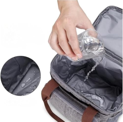 Bolsa Térmica Lancheira Marmita Térmica Pequena Portátil Transversal trabalho viagem dia a dia resis