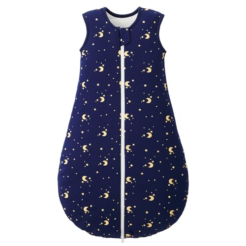 Image of Duomiaomiao 2.5 TOG Baby Sleep Sack 100% Cotton Winter Baby Wearable Blanket, Warm Quilted Comfy Toddler Sleeping Bag