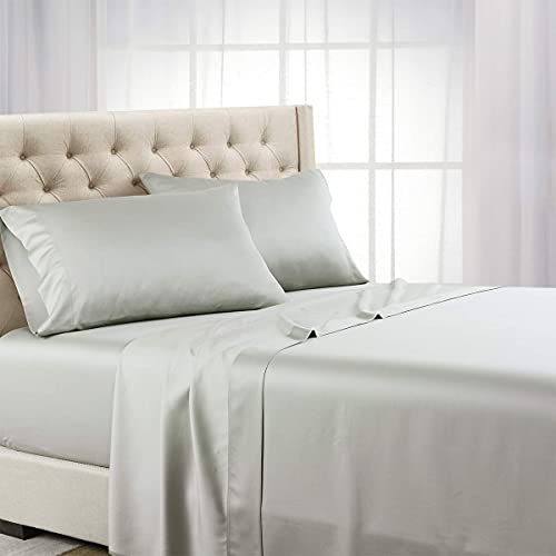 ABRIPEDIC Tencel Sheets, Silky Soft and Naturally Pure Fabric, 100% Woven Tencel Lyocell Sheet Set, 5PC Set, Split-King Size, Gray ABRIPEDIC Tencel Sheets, Silky Soft and Naturally Pure Fabric, 100% Woven Tencel Lyocell Sheet Set, 5PC Set, Split-King Size, Gray