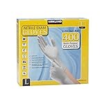 Kirkland Signature Nitrile Exam Multi-Purpose Large Gloves Latex-Free 200-Count, 2-Pack (Total 400-Count Gloves)