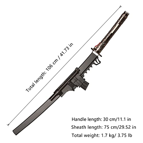 Lkjad Katana Japanes Game Cosplay Jetstream Sam Metal Gear Rising:revengeance Sword Black Upgraded Version #TOP1