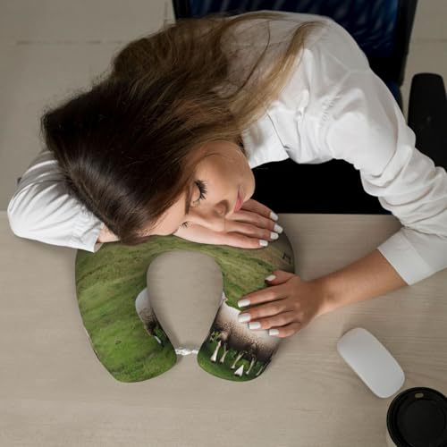 Almohada cervical de espuma viscoelástica negra miniatura 7