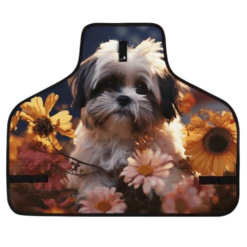 Delantal de trabajo con 8 bolsillos ajustable cruzado unisex miniatura 1