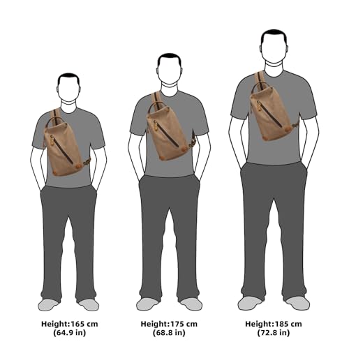 Image of KL928 Canvas Sling Bag crossbody Bags Small Backpack Pack Travel Purse convertible purses for Women Men