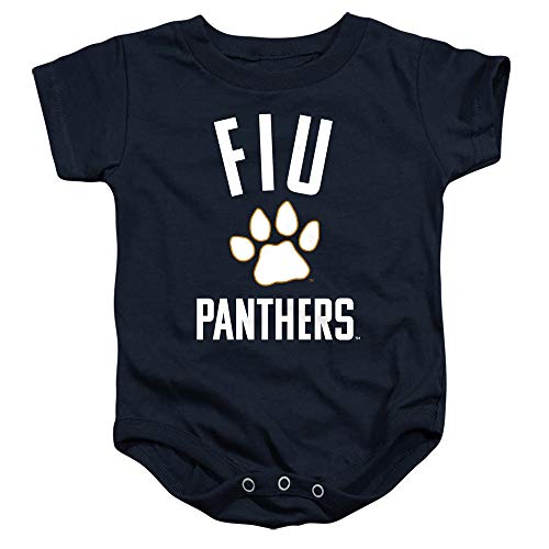 Florida International University FIU Panthers Official One Color FIU Panthers Logo Unisex Infant Snap Suit for Baby,Navy, 6 Months