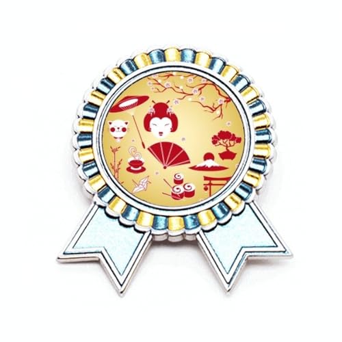 Broche en forme de tasse de sushi en métal, idée cadeau originale pour passionné du Japon