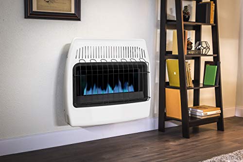Dyna-Glo 30,000 Btu Liquid Propane Blue Flame Vent Free Wall Heater, White #TOP5