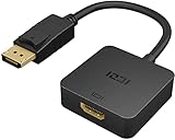 ICZI Adaptador DisplayPort a HDMI 2.0 4K 60HZ Multipantalla Conversor DP a HDMI con Conector Chapado...
