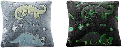 Teddy Sherpa Fleece Glow in The Dark Duvet Cover Sets Super Soft Warm Cosy Fleece Quilt Cover Sets Bedding Sets LW (Dinosaur, Single Duvet Set)