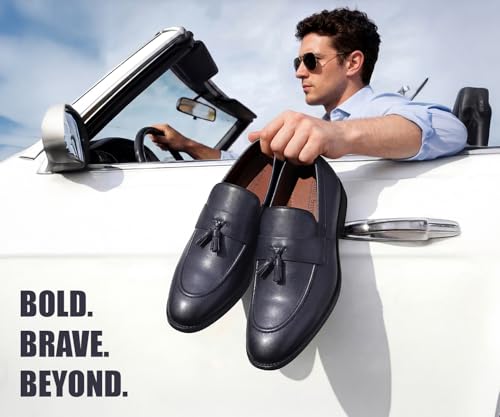 Image of LOUIS STITCH Men's Shoes Tassel Style Comfortable Moccasins for Men (RGMCPLTA)