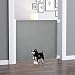 PawHut Hunde Türschutzgitter Treppenschutzgitter Treppenschutz Sicherheitstrennwand Trennwand Türschutz Treppenschutzgitter ausziehbar treppenschutzrollo Rollo Einrollbar PVC Grau 115 x 82,5 cm