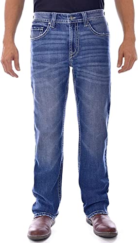 Axel Men's Slim Boot Cut Jeans - Harbor (Medium Wash) 34W x 32L