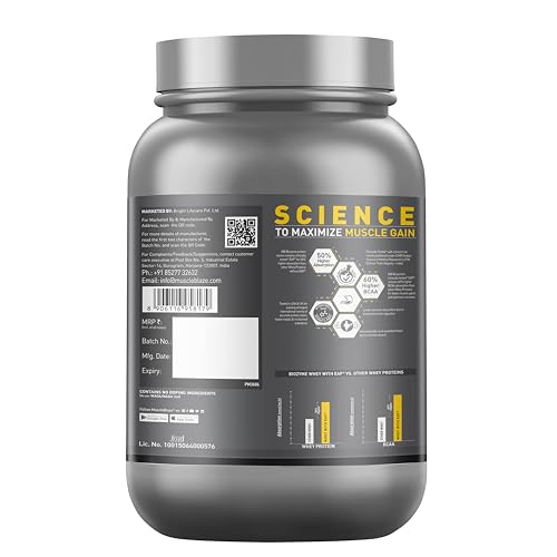Image of MuscleBlaze Biozyme Iso-Zero, Low Carb Whey Protein Isolate Powder, Tropical Mango (1kg / 2.2lbs) | 27g Isolate Whey Per Scoop | USA Patent-Published Enhanced Absorption Formula (EAF)