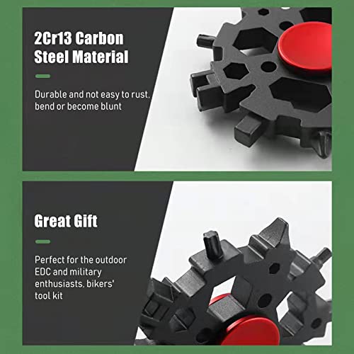 Tempaky 23 em 1 ferramenta multifuncional de floco de neve com fidget spinners chave de floco de nev