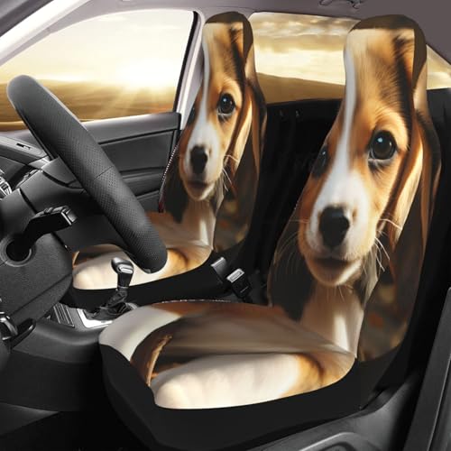 Housses de siège de voiture respirantes pour voyager confortablement en SUV avec votre beagle